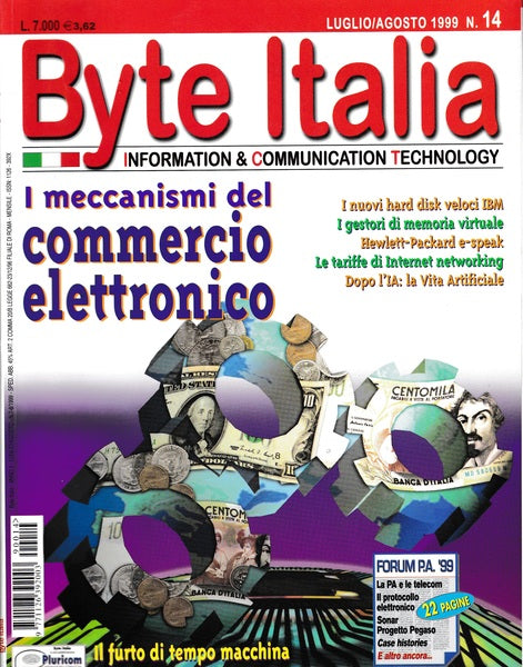 BYTE ITALIA. Rivista. Luglio/Agosto 1999 n.14 - copertina