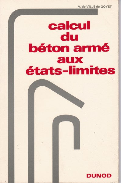 Calcul du béton armé aux états-limites - copertina