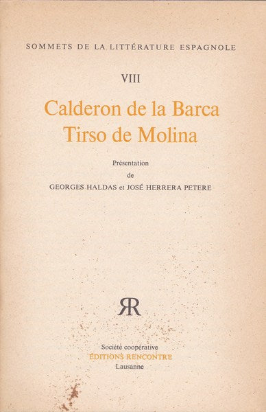 Calderon de la Barca - Tirso de Molina - copertina