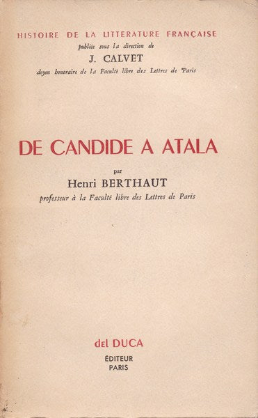 De Candide a Atala - copertina