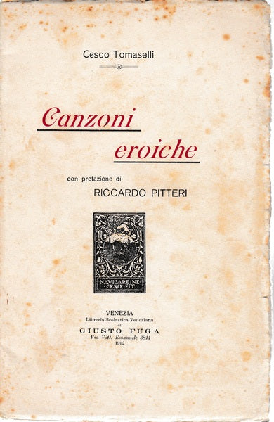 Canzoni eroiche - copertina