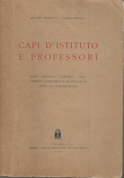 Capi d'istituto e professori - copertina