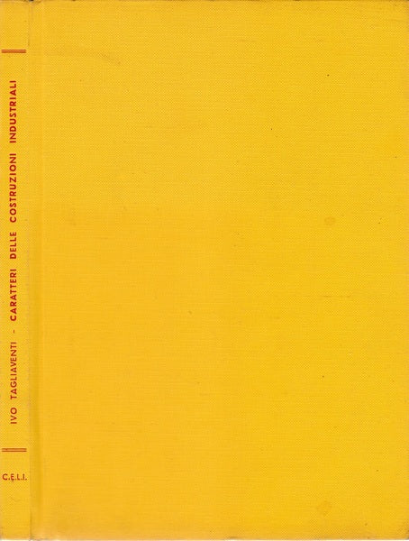 Caratteri delle costruzioni industriali - copertina