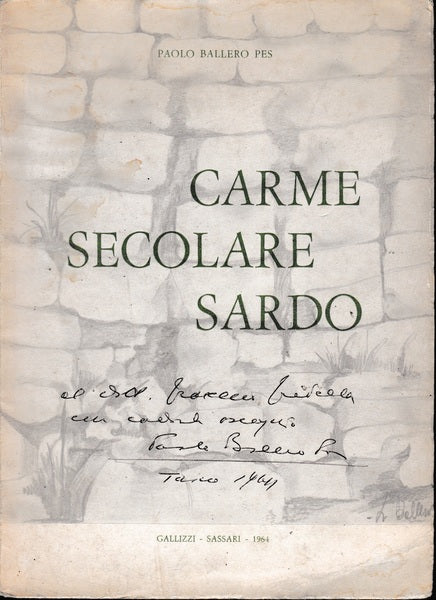 Carme secolare sardo - copertina