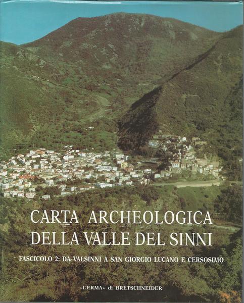 CARTA ARCHEOLOGICA DELLA VALLE DEL SINNI - Fascicolo 2 - copertina