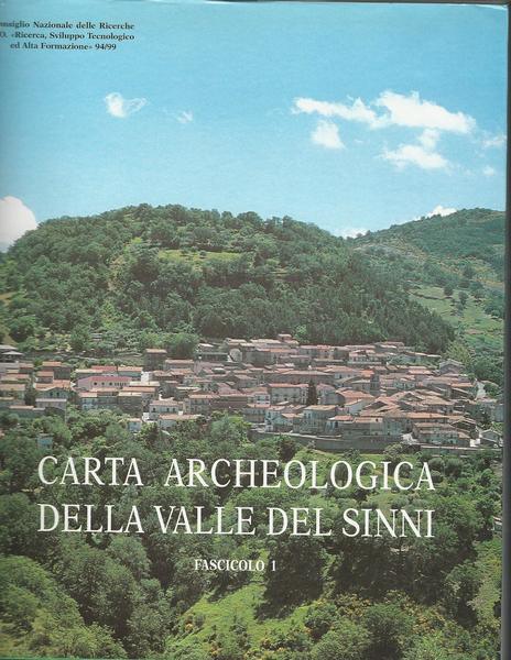 CARTA ARCHEOLOGICA DELLA VALLE DEI SINNI - Fascicolo 1 - copertina