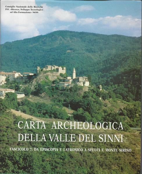 CARTA ARCHEOLOGICA DELLA VALLE DEL SINNI - Fascicolo 7 - copertina