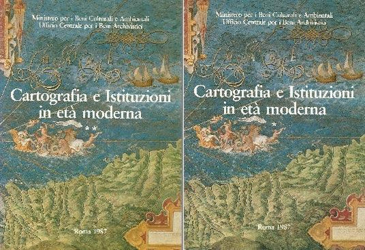 Cartografia e istituzioni in età moderna. 2 volumi. - copertina