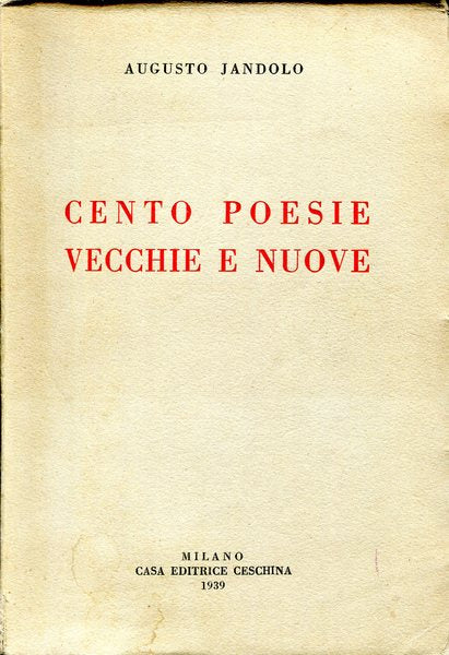 Cento poesie vecchie e nuove - copertina