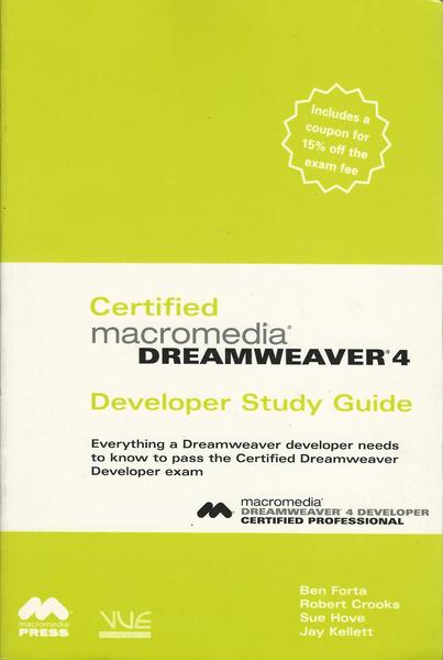 Certified Macromedia Dreamweaver 4: Developer - copertina