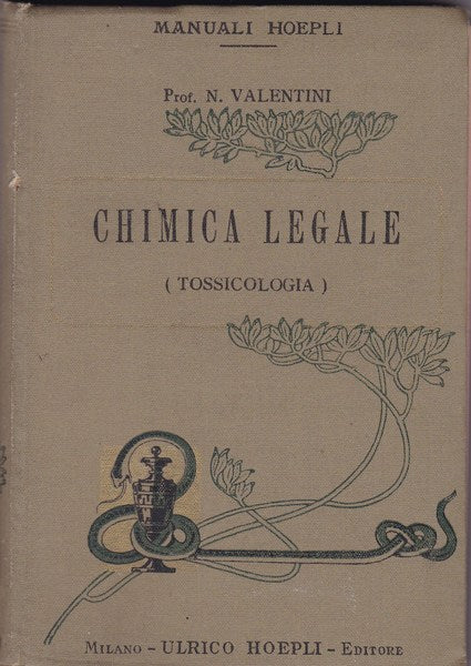 Chimica legale (Tossicologia) - copertina