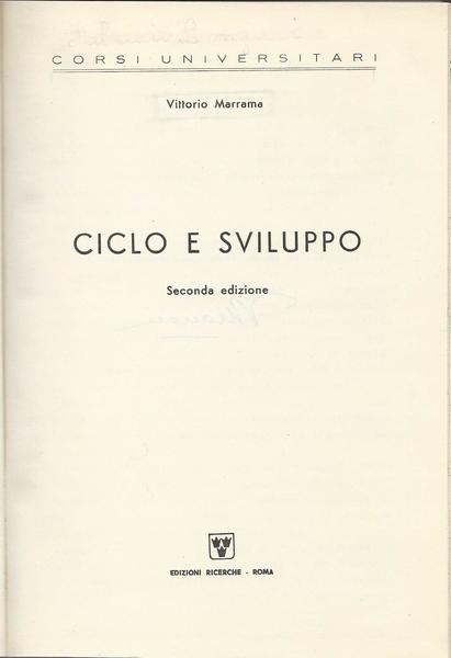 CICLO E SVILUPPO - copertina