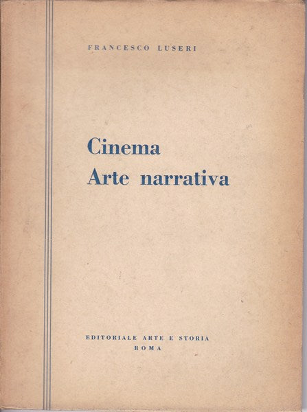 Cinema. Arte narrativa. - copertina