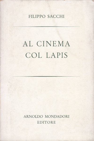 Al cinema col lapis - copertina