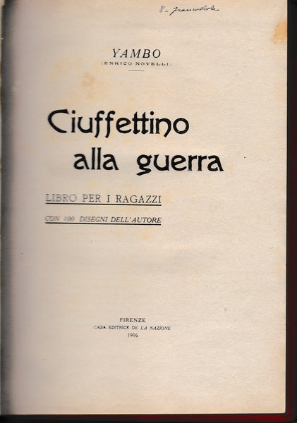 Ciuffettino alla guerra - copertina