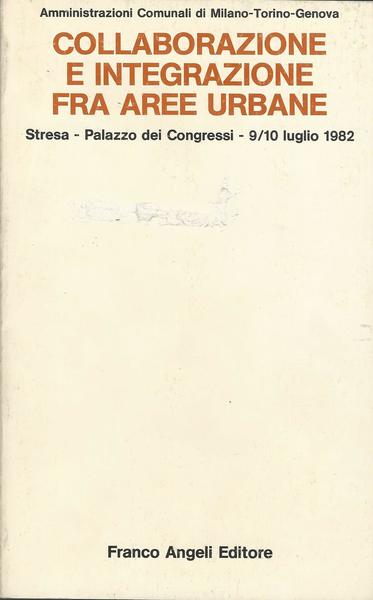 COLLABORAZIONE E INTEGRAZIONE FRA AREE URBANE - copertina