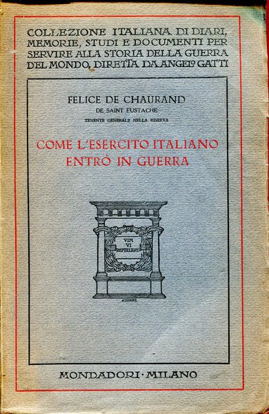 Come l'esercito italiano entrò in guerra - copertina