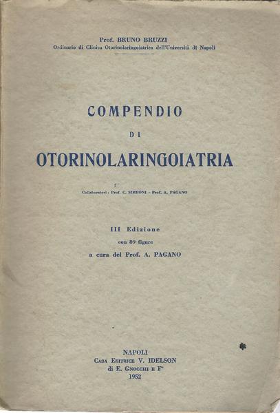COMPENDIO DI OTORINOLARINGOIATRIA - copertina