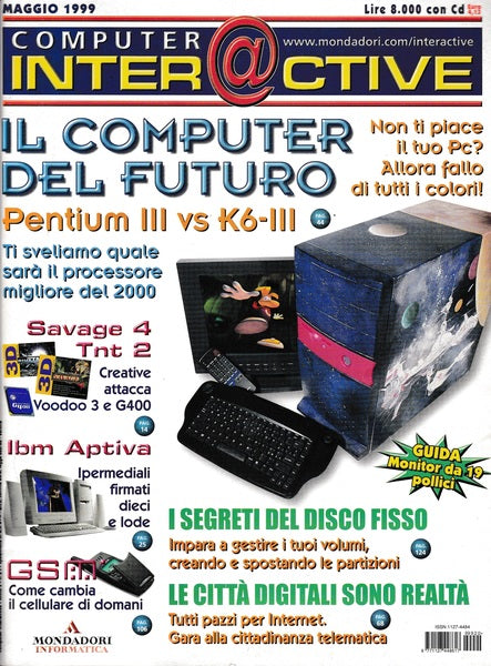 COMPUTER INTER@CTIVE. Rivista. Anno 3 n.21 Maggio 1999. - copertina