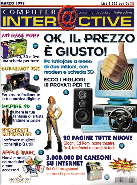 COMPUTER INTER@CTIVE. Rivista. Marzo 1999 n.19. - copertina