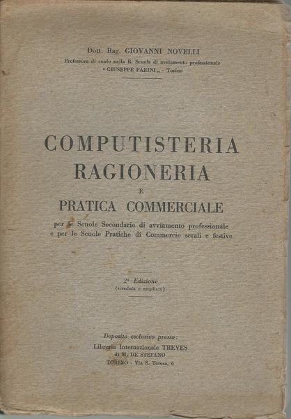 COMPUTISTERIA RAGIONERIA E PRATICA COMMERCIALE - copertina