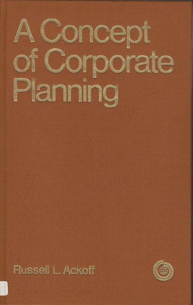 A CONCEPT OF CORPORATE PLANNING - copertina