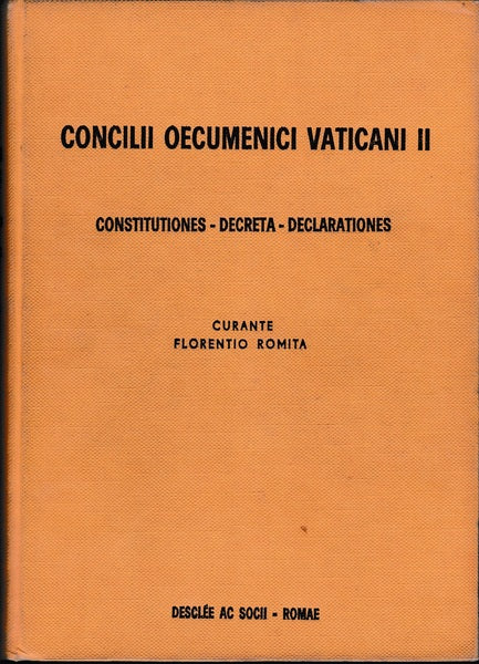 CONCILII OECUMENICI VATICANI II. CONSTITUTIONES - DECRETA - DECLARATIONES - copertina