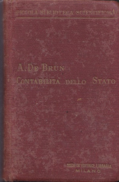 Contabilità dello Stato. (autografato da Giorgio Candeloro). - copertina