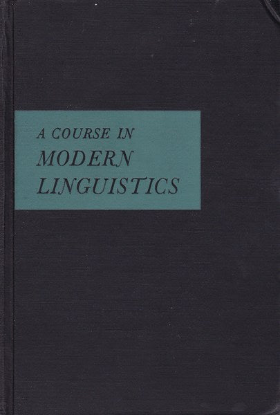 A Course in Modern Linguistics - copertina
