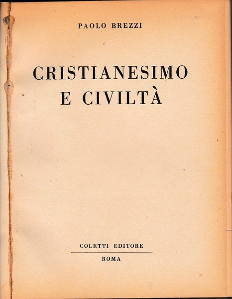 Cristianesimo e Civiltà - copertina
