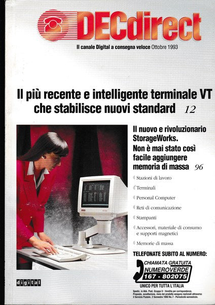 DECDIRECT: il canale digitale a consegna veloce.Catalogo pubblicitario. Ott.1993 - copertina