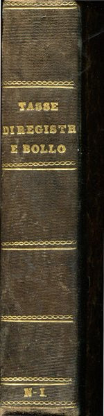 Decreti reali sulle tasse di registro - in data 14 luglio e 18 agosto 1866 - copertina