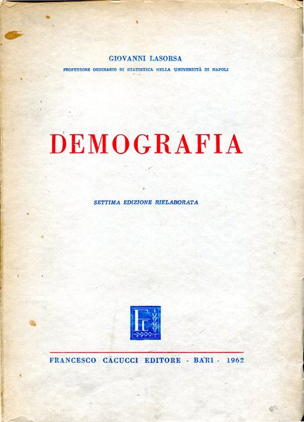 Demografia - copertina