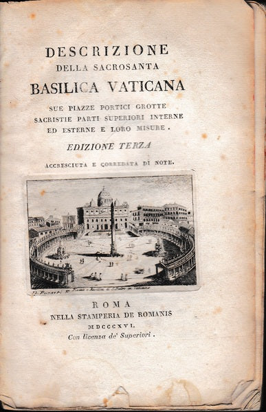 Descrizione della Sacrosanta Basilica Vaticana - copertina