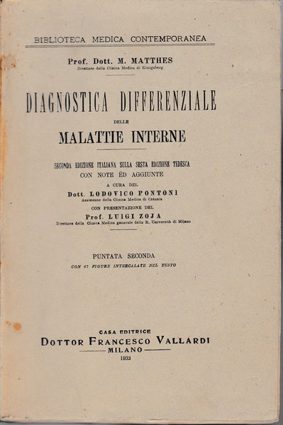 Diagnostica differenziale delle malattie interne. Puntata seconda - copertina