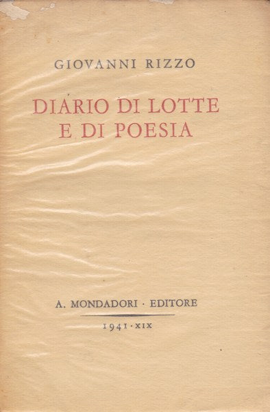 Diario di lotte e di poesia - copertina
