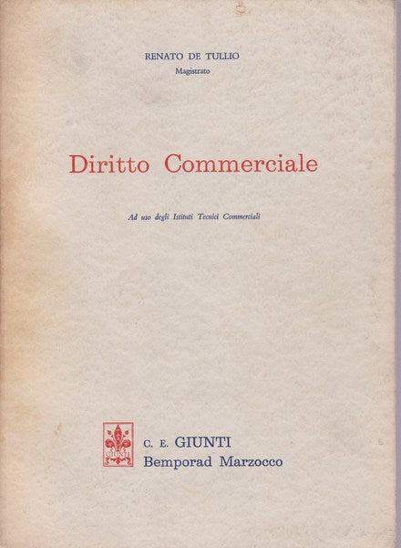 Diritto commerciale - copertina