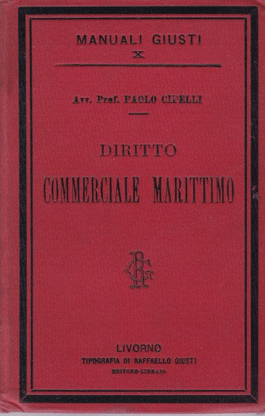 Diritto commerciale marittimo - copertina