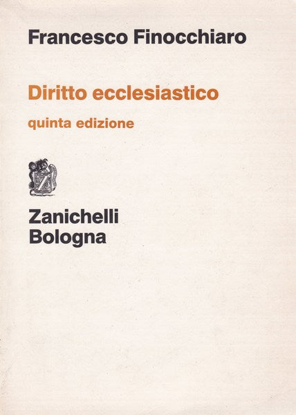 Diritto ecclesiastico - copertina