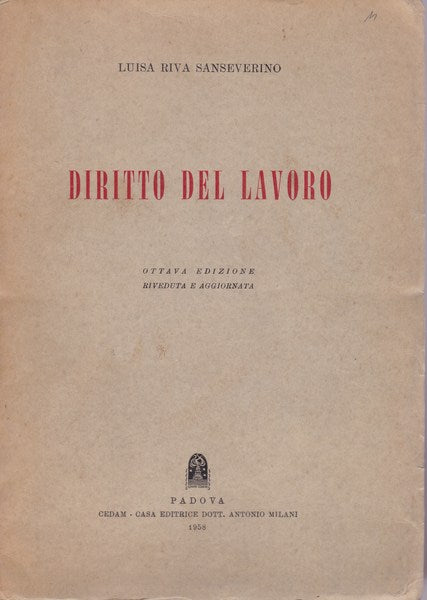 Diritto del lavoro - copertina