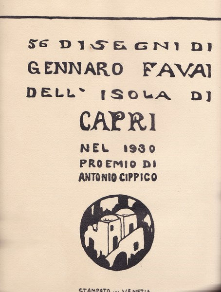 56 disegni dell'Isola di Capri - copertina