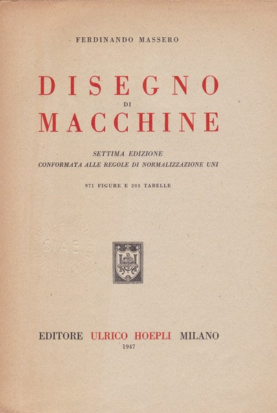 Disegno di macchine - copertina