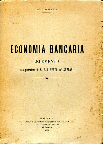 Economia bancaria (elementi) - copertina