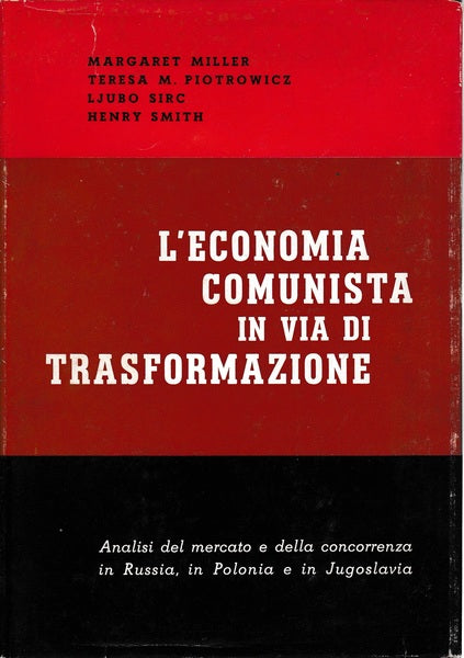 L'economia comunista in via di trasformazione - copertina