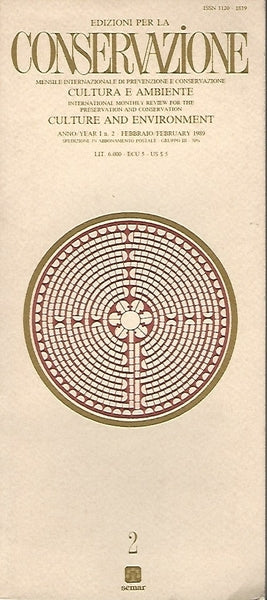 EDIZIONI PER LA CONSERVAZIONE. ANNO I N. 2 - copertina
