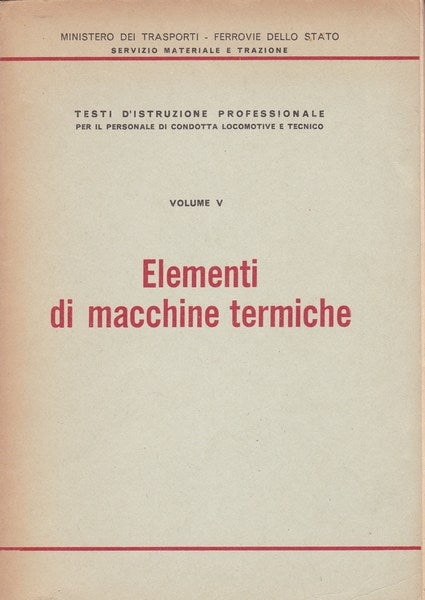 Elementi di macchine termiche - copertina