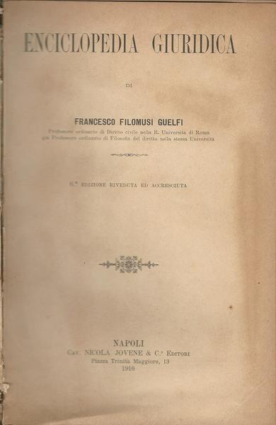 ENCICLOPEDIA GIURIDICA - copertina