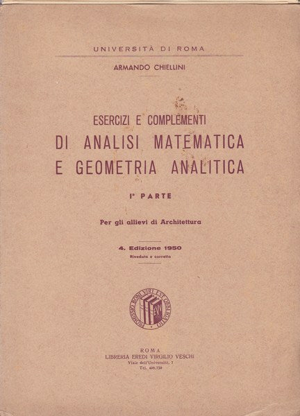 Esercizi e complementi di analisi matematica e geometria analitica. I. - copertina