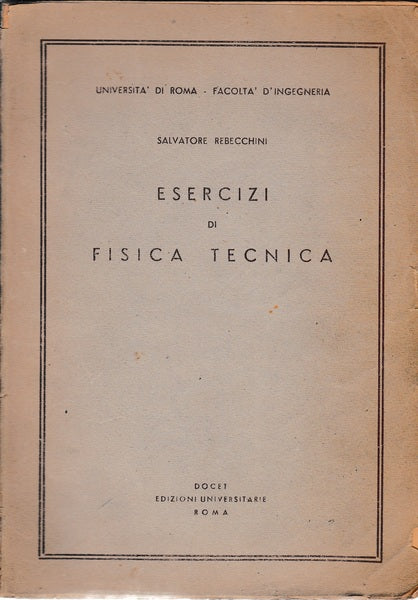 Esercizi di Fisica tecnica - copertina