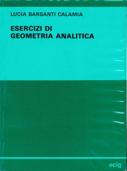 Esercizi di geometria analitica - copertina
